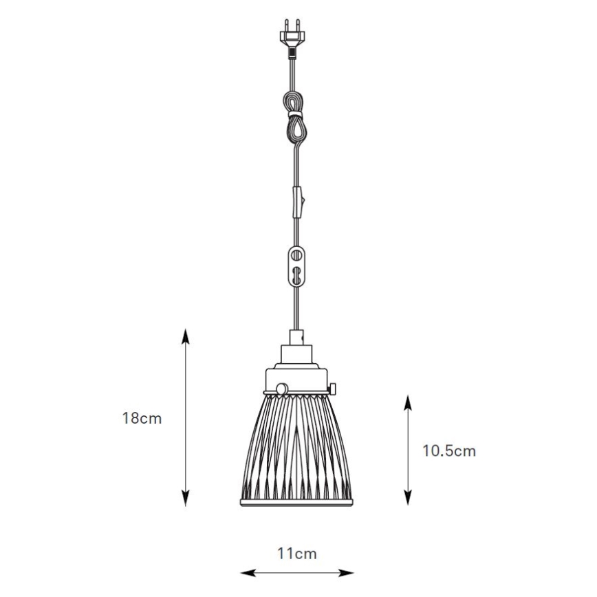 Markslöjd 109009 - Hängeleuchte BELLIS, 1x E14/40W/230V, mattchrom