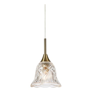Markslöjd 109011 - Pendelleuchte mit Kabel LUNA 1xE14/40W/230V Messing