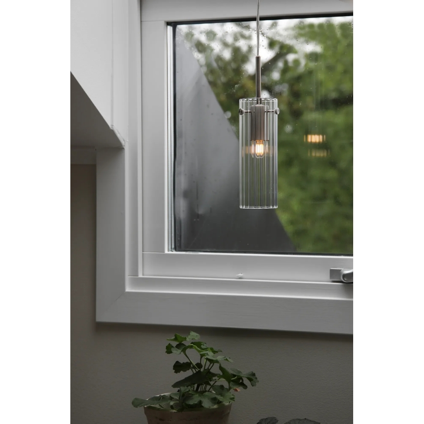 Markslöjd 109013 - Pendelleuchte an Kabel TIBIA 1xE14/40W/230V klar/messing