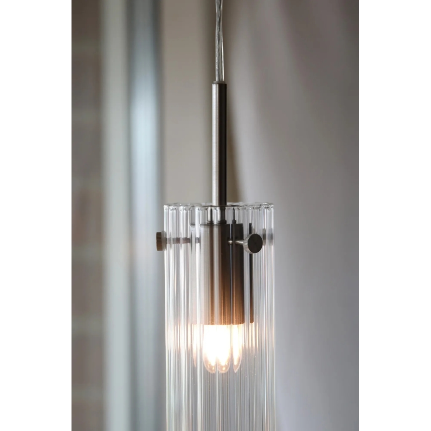 Markslöjd 109013 - Pendelleuchte an Kabel TIBIA 1xE14/40W/230V klar/messing