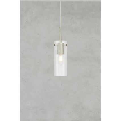 Markslöjd 109013 - Pendelleuchte an Kabel TIBIA 1xE14/40W/230V klar/messing