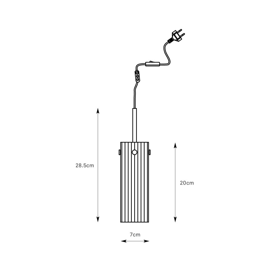Markslöjd 109014 - Pendelleuchte TIBIA an Kabel 1xE14/40W/230V Messing