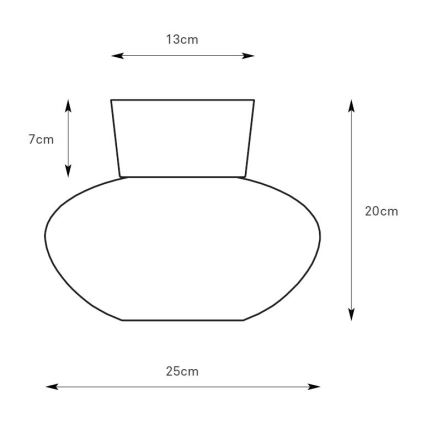 Markslöjd 109025 - Deckenleuchte MALAGA 1xE27/40W/230V, Ø 25 cm, mattchrom
