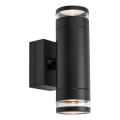 Markslöjd 109104 - LED dimmbare Außen-Wandleuchte LUNO 2xLED/4,9W/230V IP65 schwarz