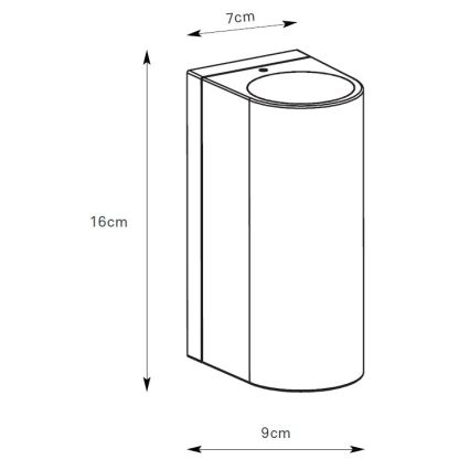 Markslöjd 109112 - Dimmbare LED-Außenwandleuchte ALOR 2xLED/4,9W/230V IP65 silber