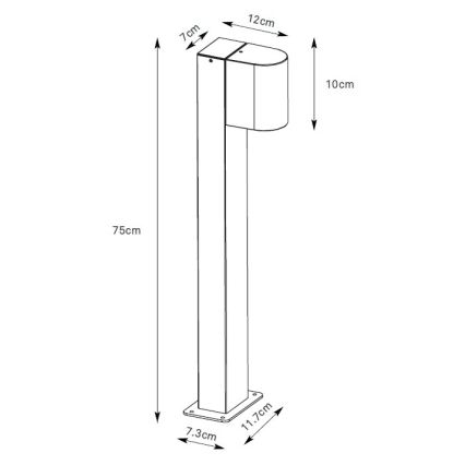 Markslöjd 109115 - dimmbare LED-Außenleuchte ALOR LED/4,9W/230V IP65 silber