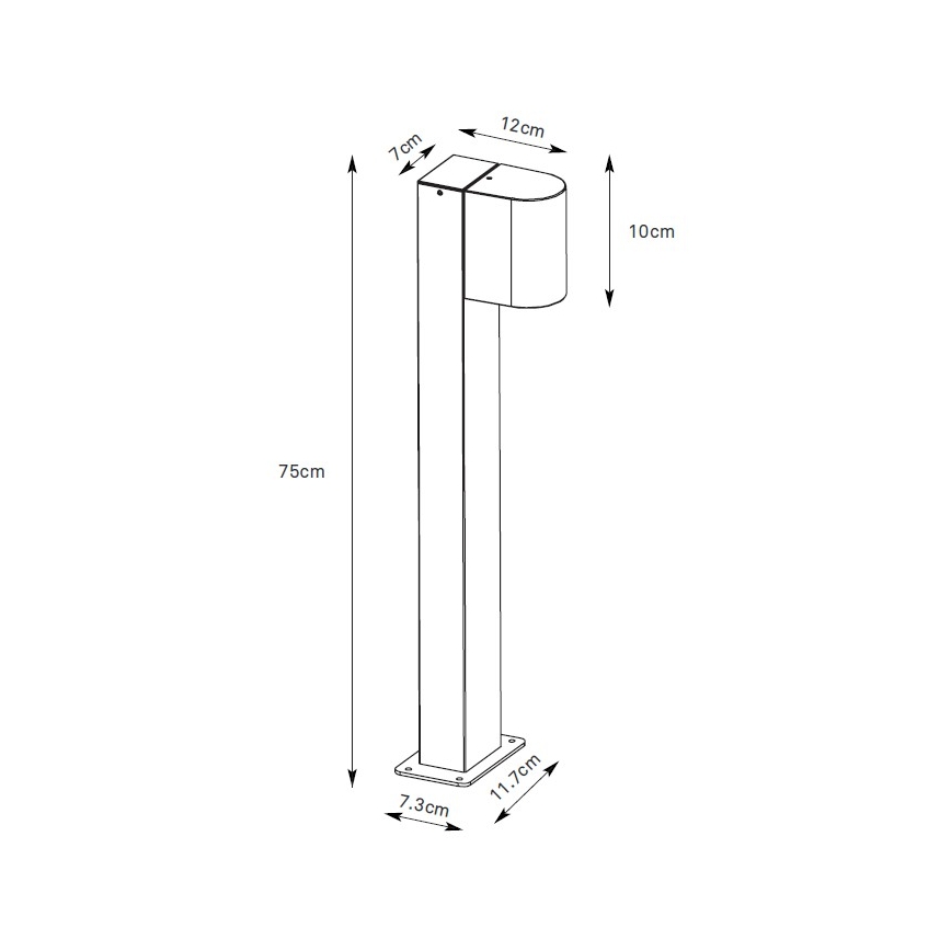 Markslöjd 109115 - dimmbare LED-Außenleuchte ALOR LED/4,9W/230V IP65 silber