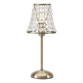 Markslöjd 109125 - LED dimmbare, wiederaufladbare Touch-Tischlampe LIORA 1xE14/2W/2000 mAh Messing