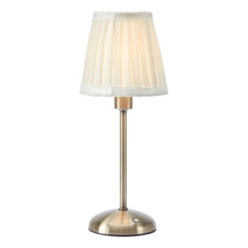Markslöjd 109126 - LED, dimmbar, wiederaufladbar, Touch-Tischleuchte ANNO 1xE14/2W/2000 mAh weiß/messing