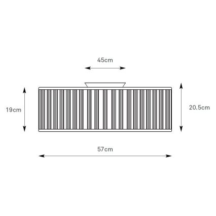 Markslöjd 109133 - Deckenleuchte LUX 3xE27/60W/230V Ø 57 cm nur