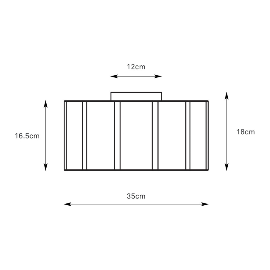 Markslöjd 109134 - Deckenleuchte OLEA 2xE27/11W/230V Ø 35 cm Leinen