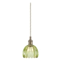 Markslöjd 109138 - Pendelleuchte GOTA an Kabel, 1xE14/40W/230V, Ø 13 cm, rauchgrün/messing