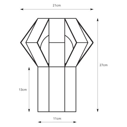 Markslöjd 109147 - Tischlampe OCTA 1xE27/60W/230V cremefarben