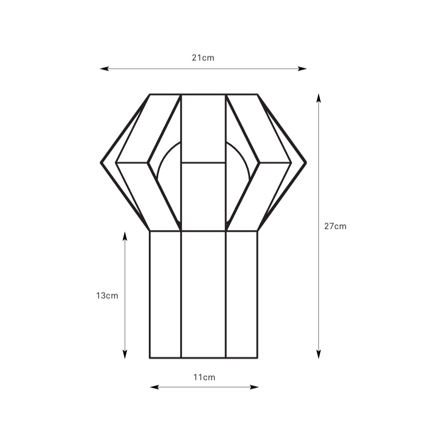 Markslöjd 109147 - Tischlampe OCTA 1xE27/60W/230V cremefarben
