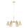 Markslöjd 109153 - Pendelleuchte AMBRA mit Seilaufhängung, 6xE14/40W/230V, Ø 75 cm, Gold/rauchiges Beige