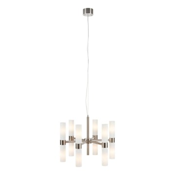 Markslöjd 109154 - Kronleuchter ELARA an Kabel, 12xE14/40W/230V, mattchrom