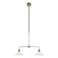 Markslöjd 109160 - Pendelleuchte VELA an Stange 2xE27/60W/230V weiß/messing