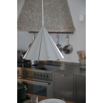 Markslöjd 109163 - Pendelleuchte mit Kabel TIP 1xE27/60W/230V Ø 37,5 cm glänzender Chrom