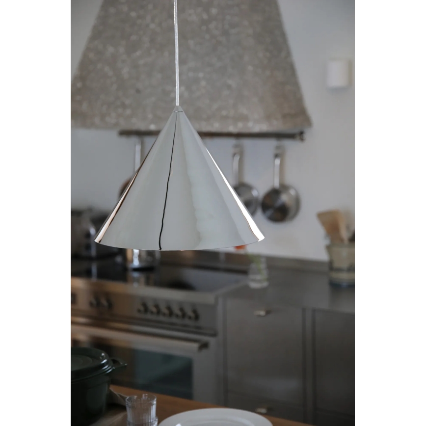 Markslöjd 109163 - Pendelleuchte mit Kabel TIP 1xE27/60W/230V Ø 37,5 cm glänzender Chrom
