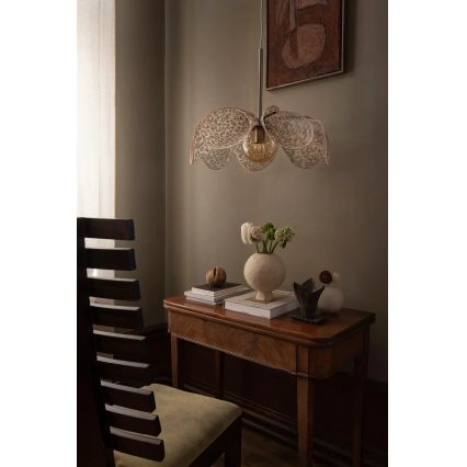Markslöjd 109169 - Pendelleuchte mit Kabel STYRKA 1xE27/40W/230V Ø 63 cm beige