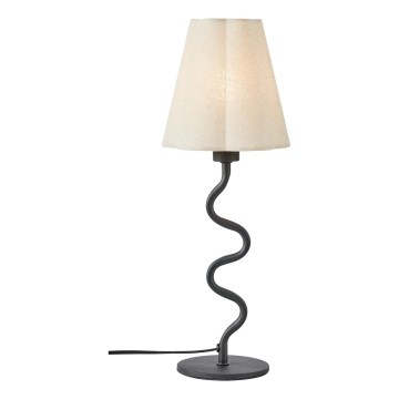 Markslöjd 109171 - Tischlampe VEYA 1xE14/40W/230V Leinen/Schwarz