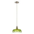Markslöjd 109177 - Pendelleuchte mit Kabel KURAGE 1xE27/40W/230V Messing/rauchgrün