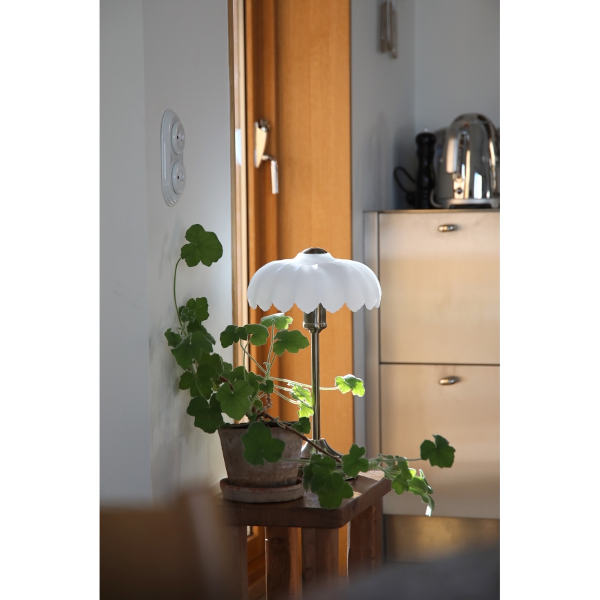 Markslöjd 109179 - Tischlampe KURAGE 1xE27/60W/230V Messing/weiß