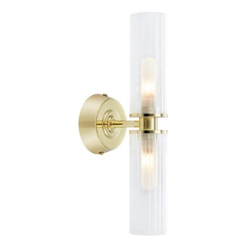 Markslöjd 109236 - Badezimmer-Wandleuchte RIMINI 2xG9/20W/230V IP44 Messing