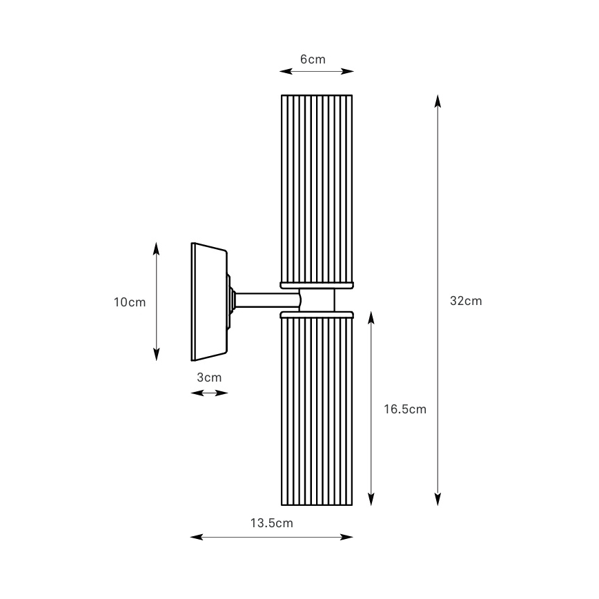 Markslöjd 109236 - Badezimmer-Wandleuchte RIMINI 2xG9/20W/230V IP44 Messing