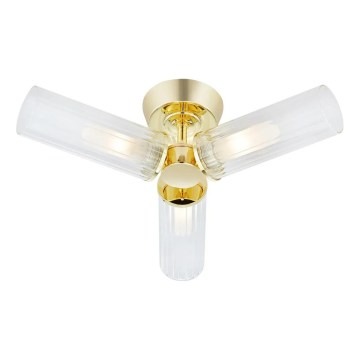 Markslöjd 109238 - Badezimmer-Aufbauleuchte RIMINI 3xG9/20W/230V IP44 Messing