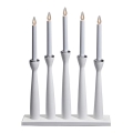 Markslöjd 702229 - Weihnachtskerzenhalter MASESKÄR 5xE10/3W/230V weiß