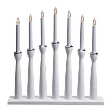 Markslöjd 702232 - Weihnachtskerzenhalter MASESKÄR 7xE10/3W/230V weiß