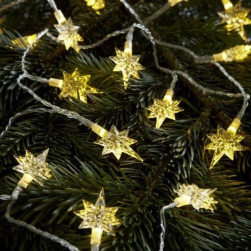 Markslöjd 702935 - LED-Weihnachtslichterkette STJÄRNA 20xLED/3xAA 1,9 m warmweiß