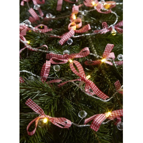 Markslöjd 702943 - Weihnachtskette aus Dekorationen ROSETT LED/0,8W/3xAA 190cm