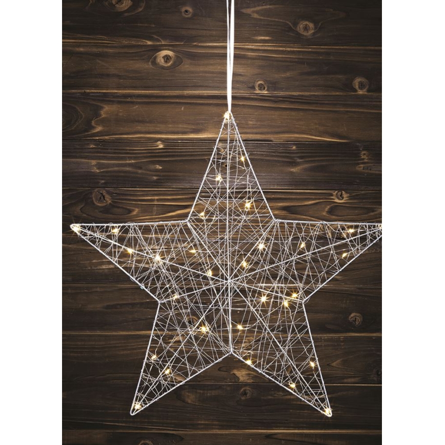 Markslöjd 703436 - LED Weihnachtsdekoration ARTUR 30xLED/0,9W/4,5V silber 50 cm