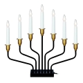 Markslöjd 703578 - Weihnachtsleuchter BROSA 7xE10/3W/230/34V schwarz
