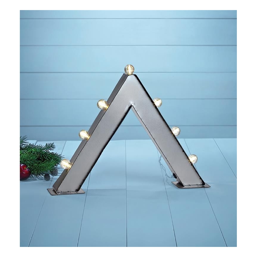 Markslöjd 703785 - LED Weihnachtsdeko JÄRNERUD 7xLED/0,06W/3xAA