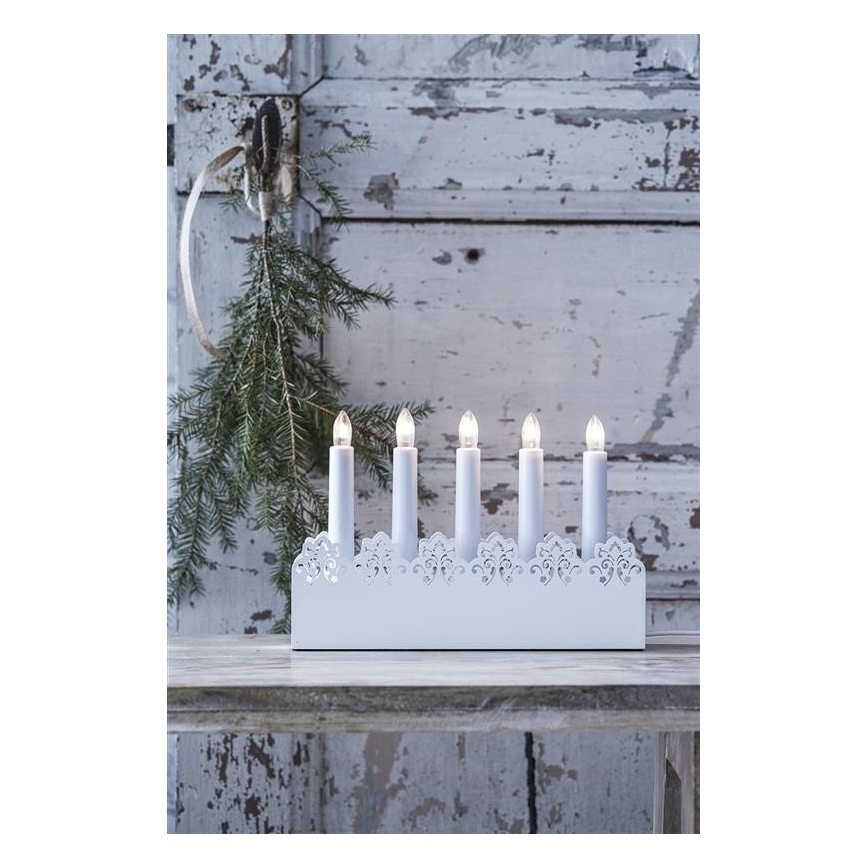Markslöjd 703808 - Weihnachtsleuchter PRINC 5xE10/3W/230V