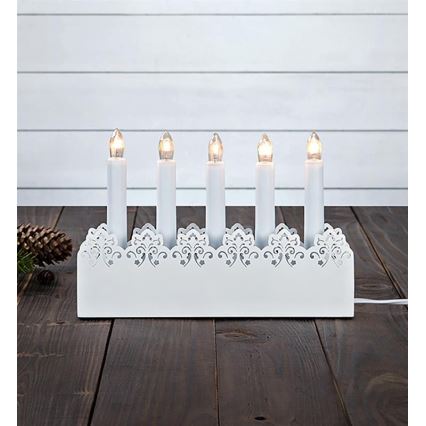 Markslöjd 703808 - Weihnachtsleuchter PRINC 5xE10/3W/230V