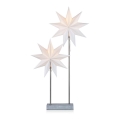Markslöjd 703867 - Weihnachtsdeko DUVA 2xE14/25W/230V grau