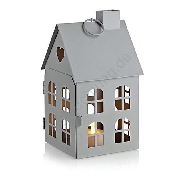 Markslöjd 703909 Weihnachtsdekoration Norrdal Led006w1xcr2032 Haus Grau 20cm