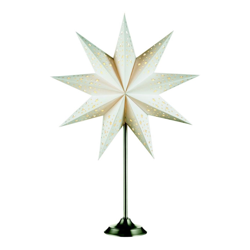 Markslöjd 704116 - Weihnachtsdekoration SOLVALLA 1xE14/25W/230V weiß 64 cm