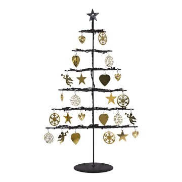 Markslöjd 704162 - LED-Weihnachtsdekoration BORKEN 21xLED/0,06W/3xAA schwarzer Weihnachtsbaum