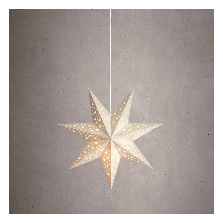 Markslöjd 704416 - Weihnachtsdekoration SOLVALLA 1xE14/25W/230V silbern 45 cm