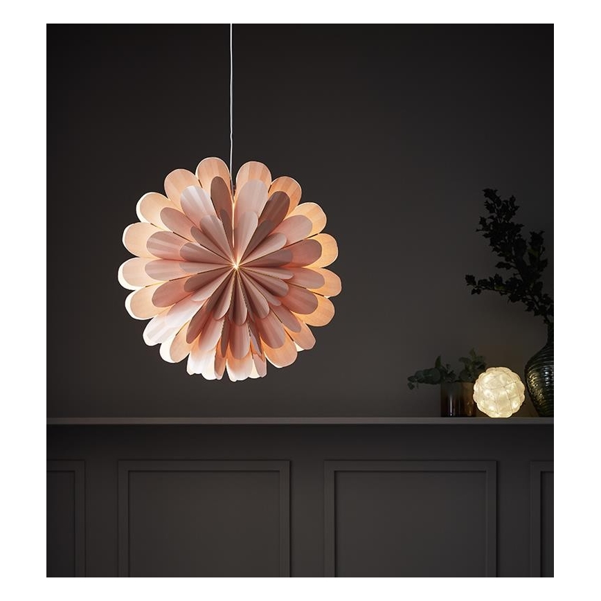 Markslöjd 705307 - Weihnachtsdekoration MARIGOLD 1xE14/25W/230V 60 cm rosa