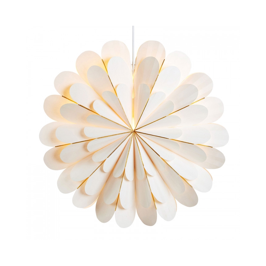 Markslöjd 705309 - Weihnachtsdekoration MARIGOLD 1xE14/25W/230V Dm. 60 cm weiß