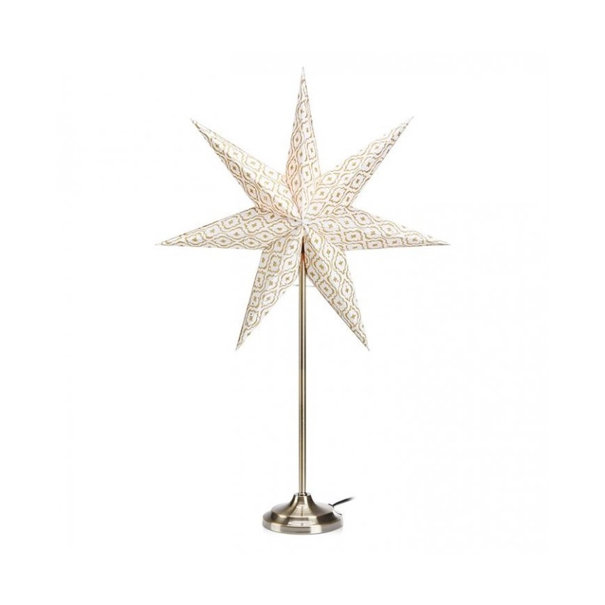 Markslöjd 705310 - Weihnachtsdekoration BAROQUE 1xE14/25W/230V 65 cm weiß/matt Chrom