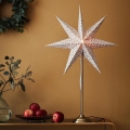 Markslöjd 705310 - Weihnachtsdekoration BAROQUE 1xE14/25W/230V 65 cm weiß/matt Chrom