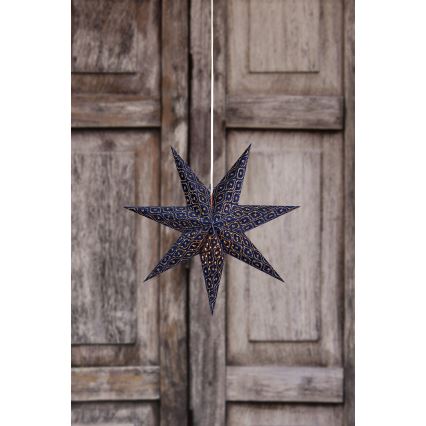 Markslöjd 705317 - Weihnachtsdekoration BAROQUE 1xE14/25W/230V Ø 75 cm blau