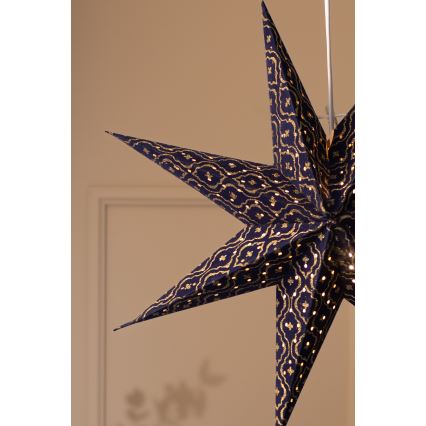 Markslöjd 705317 - Weihnachtsdekoration BAROQUE 1xE14/25W/230V Ø 75 cm blau